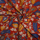 KALAMKARI COTTON - Rust red base