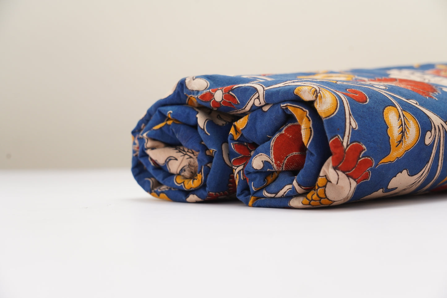 KALAMKARI COTTON - Royal blue base