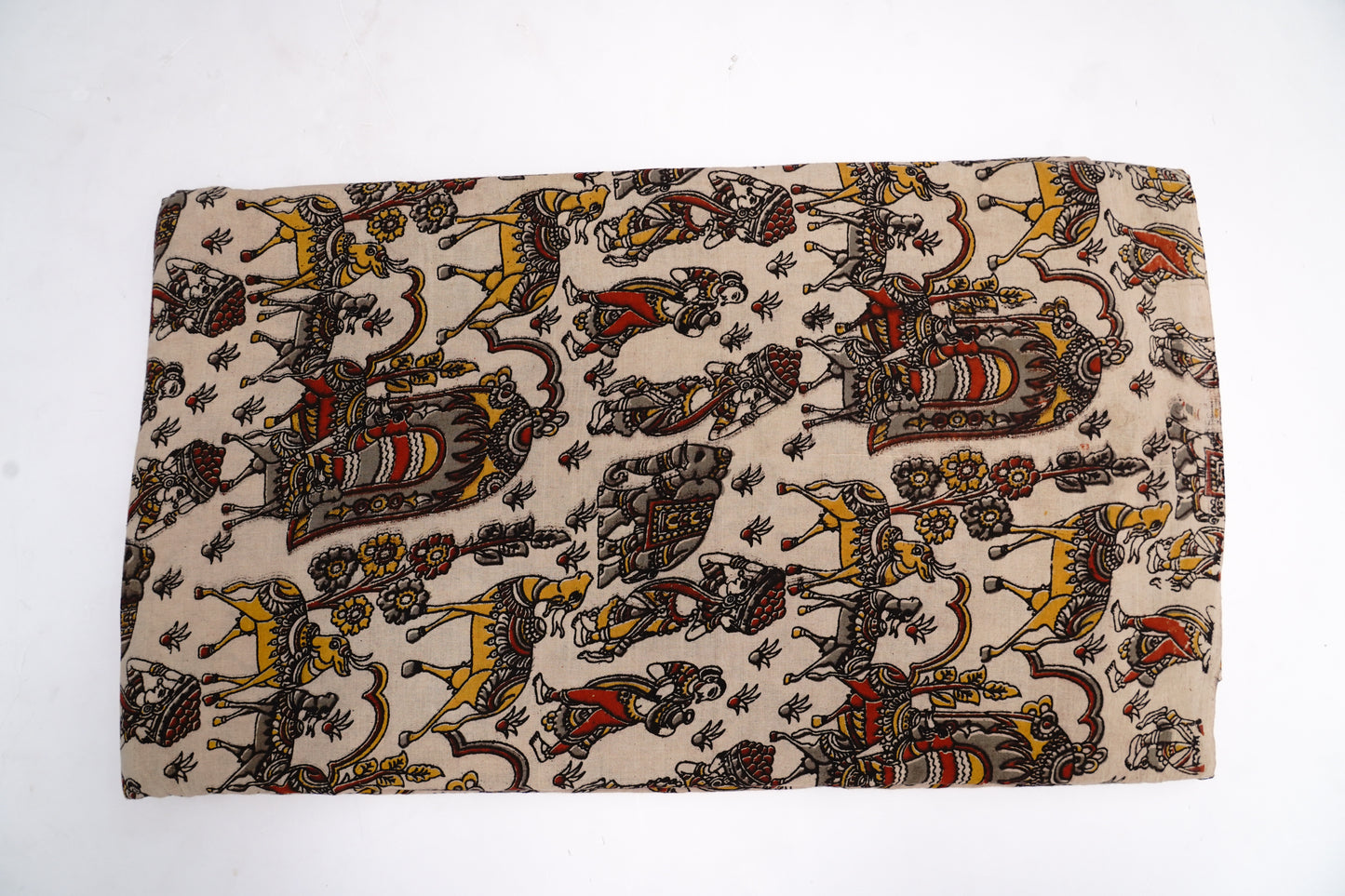 KALAMKARI COTTON - Ivory beige base