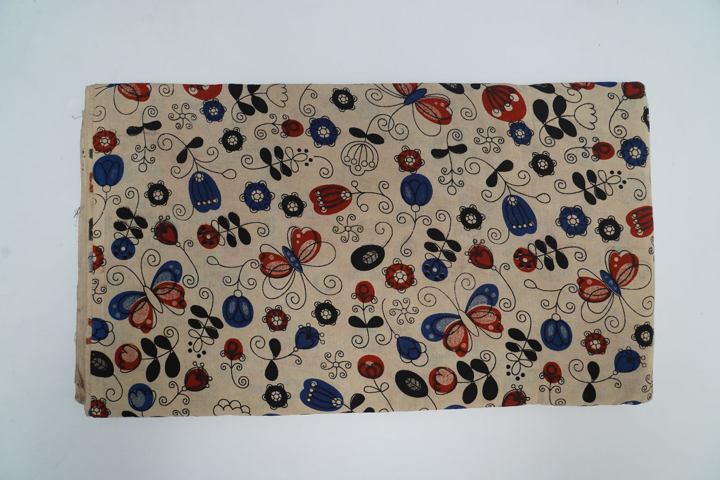 KALAMKARI COTTON - Beige base