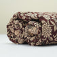 KALAMKARI COTTON WITH BORDER - Deep maroon base