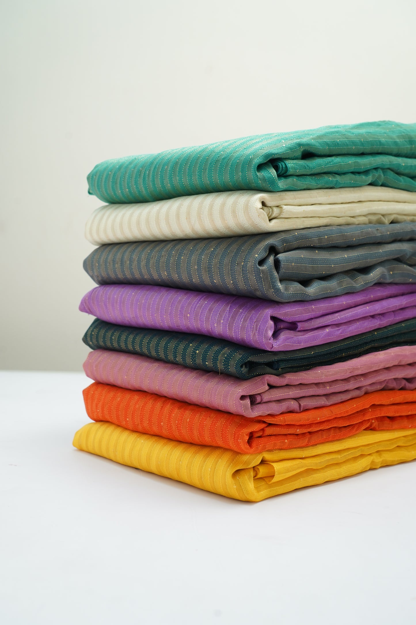 TISSUE STRIPES - Slate grey base