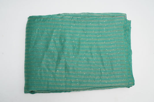 TISSUE STRIPES - Soft aqua-green base