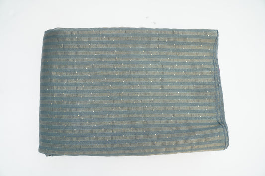 TISSUE STRIPES - Slate grey base