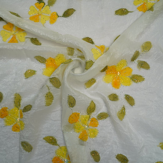 CRUSH SILK - Soft ivory base