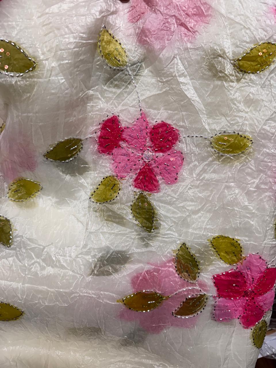 CRUSH SILK - Soft ivory base